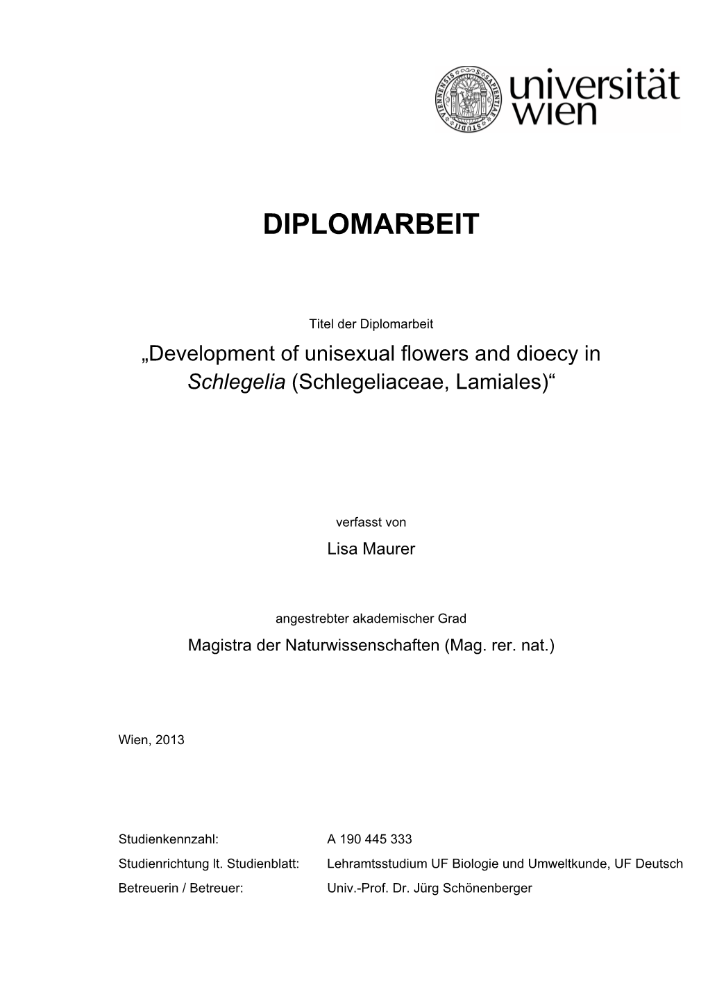 Diplomarbeit