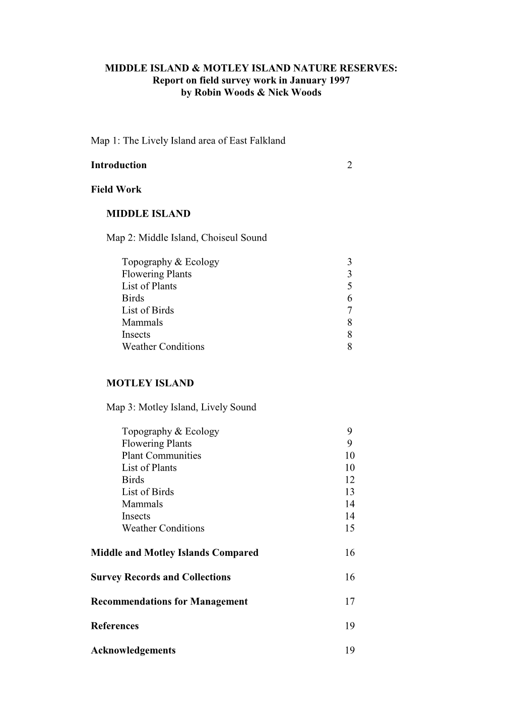 Middle Island & Motley Island Nature Reserves