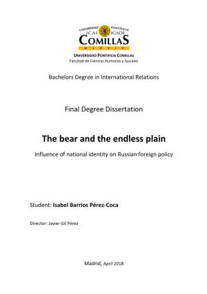 The Bear and the Endless Plain