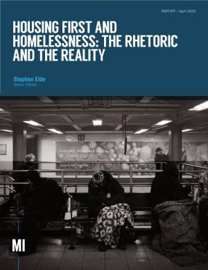 Housing First and Homelessness: the Rhetoric and the Reality | Manhattan Institute
