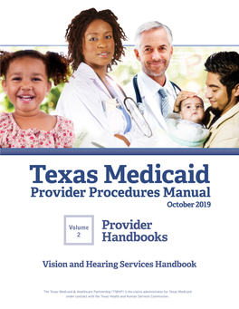 Vision and Hearing Services Handbook