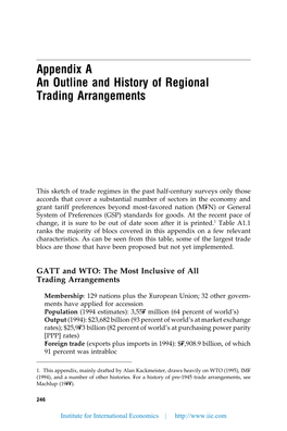 Regional Trading Blocs in the World Economic System