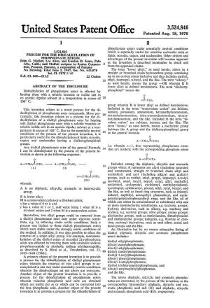 United States Patent Office Patented Aug