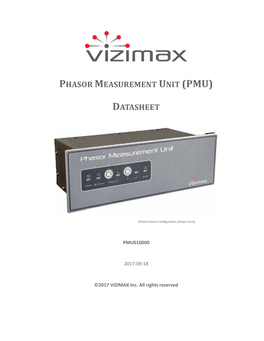 Phasor Measurement Unit (Pmu) Datasheet