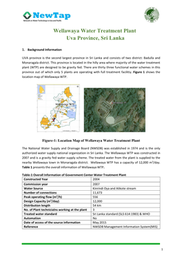 Wellawaya Water Treatment Plant Uva Province, Sri Lanka
