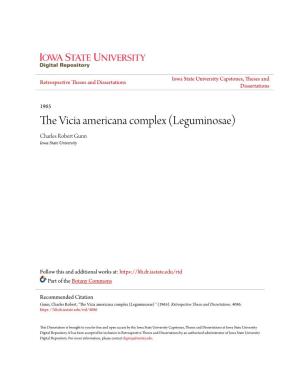 The Vicia Americana Complex (Leguminosae)