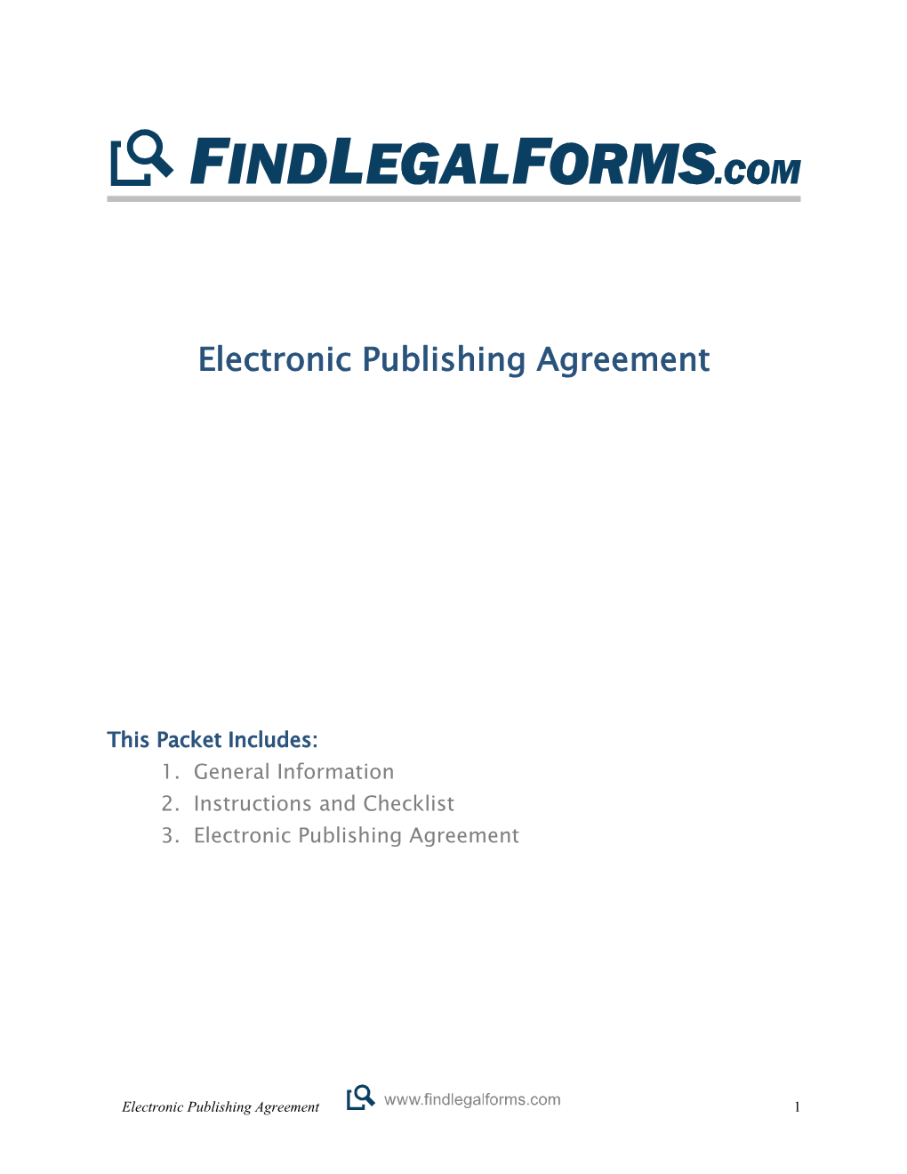 Electronic Publishing Agreement