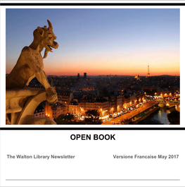 May 2017 07:54 To: Rich.Hanck@Tiscali.Co.Uk Subject: Open Book: the Walton Library Newsletter, May Edition 2017