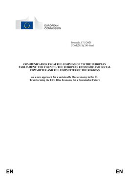 240 Final COMMUNICATION from the COMMISSION to THE