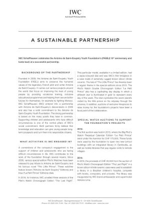 A Sustainable Partnership