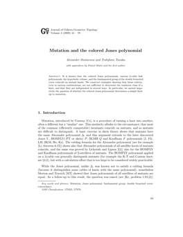 Mutation and the Colored Jones Polynomial