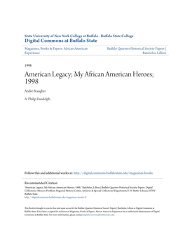 American Legacy; My African American Heroes; 1998 Andre Braugher