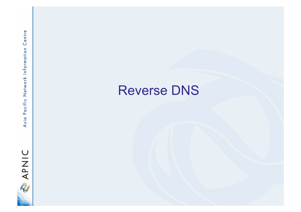 Reverse DNS Overview