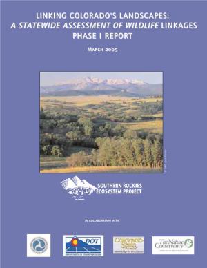 A Statewide Assessment of Wildlife Linkages Phase I Report