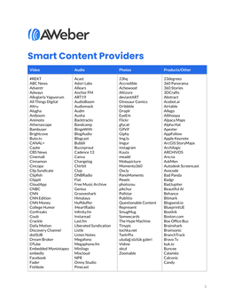 Smart Content Providers