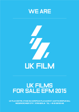 UK Films for Sale EFM 2015