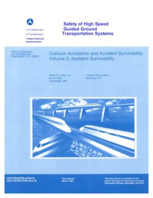Safety of High Speed Guided Ground Transportation Systems