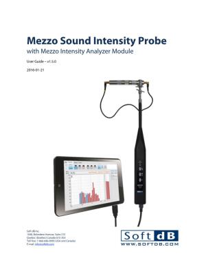 Mezzo Sound Intensity Probe with Mezzo Intensity Analyzer Module