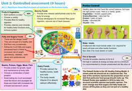 Nutrition: Describe Functions of Nutrients in the Human Body