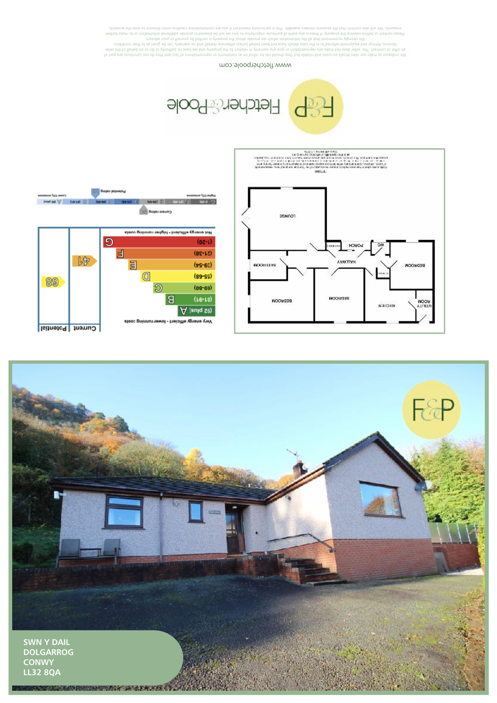 SWN Y DAIL DOLGARROG CONWY LL32 8QA Detached Three Bedroom Bungalow 3 Bedroom Detached Enjoying Superb Views Bungalow