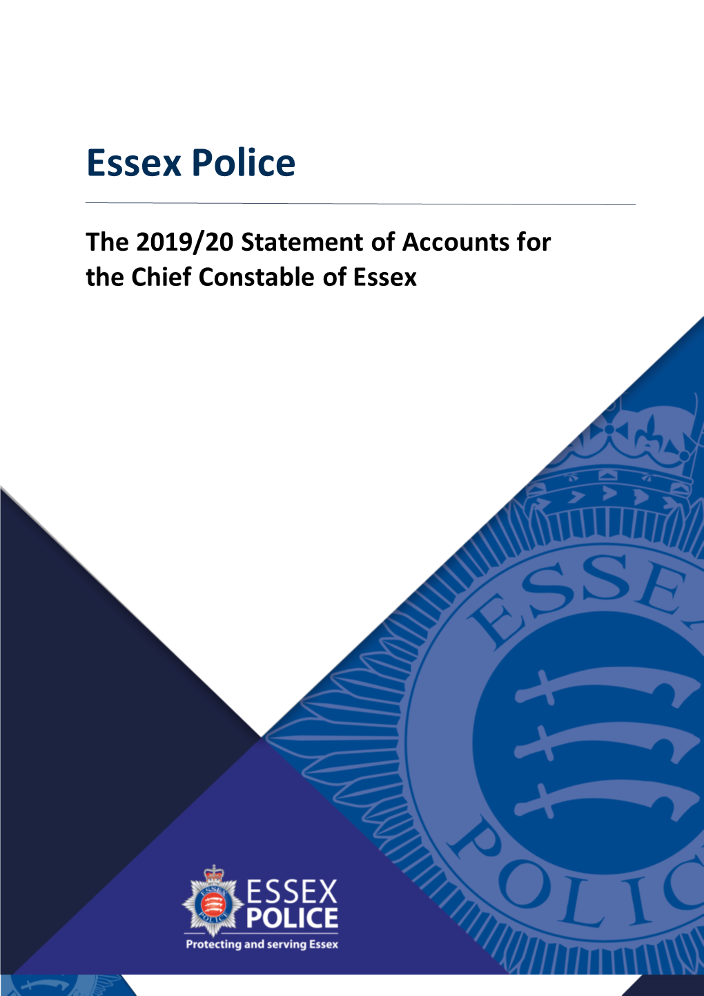 Chief Constable of Essex Police Statement of Accounts 2019-20