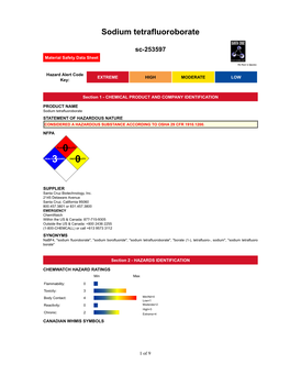 Sodium Tetrafluoroborate