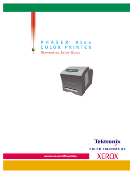 Phaser 8200 Color Printer Networking Guide