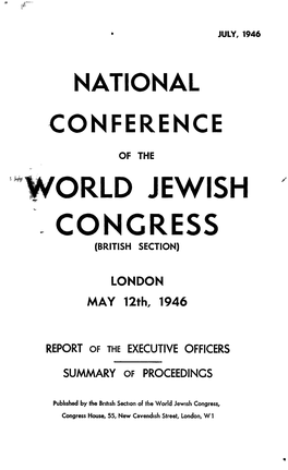 "World Jewish Congress