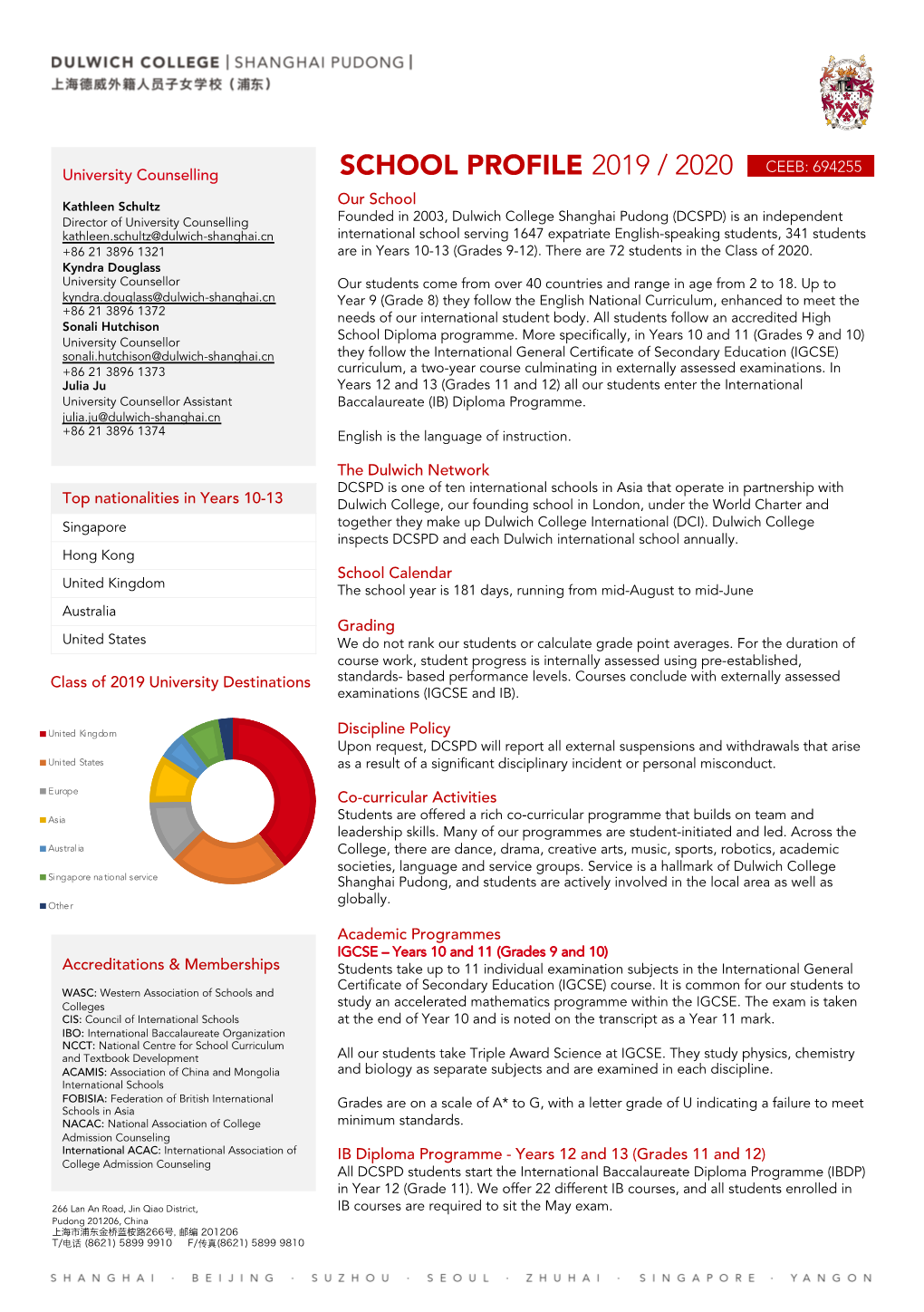 DCSPD School Profile 2019-2020