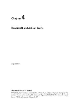 Chapter 4. Handicraft and Artisan Crafts