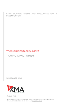Township Establishment Traffic Impact Study