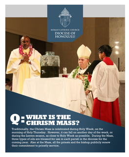 What Is the Chrism Mass?