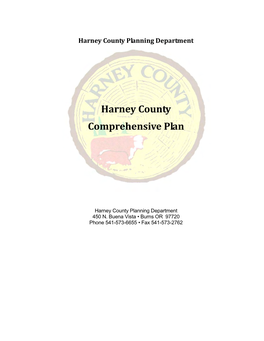 Harney County Comprehensive Plan