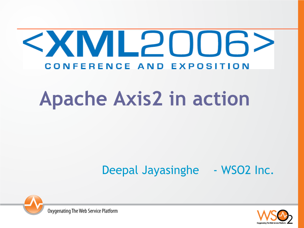 Apache Axis2 in Action