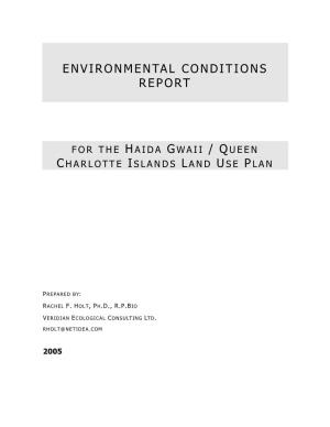 Haida Gwaii Environmental Conditions Report