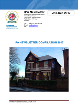 Ipa Newsletter Compilation 2017