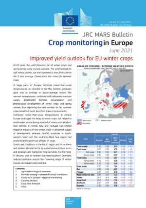 Crop Monitoringin Europe