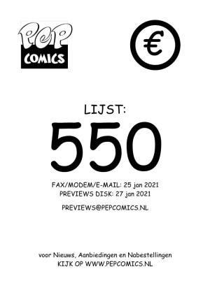 Lijst 550 Euro