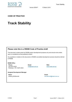 Track Stability
