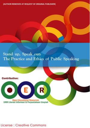 Stand Up, Speak Out: the Practice and Ethics of Public Speaking