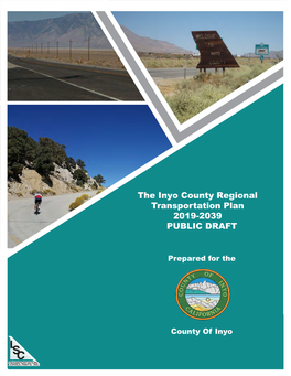 The Inyo County Regional Transportation Plan 2019-2039