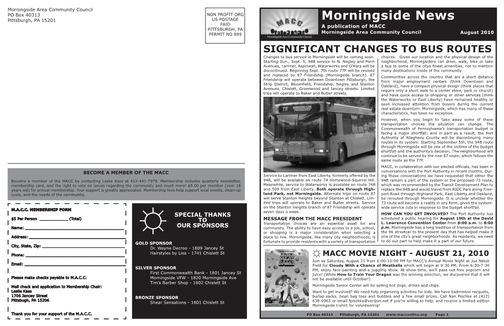 Morningside News