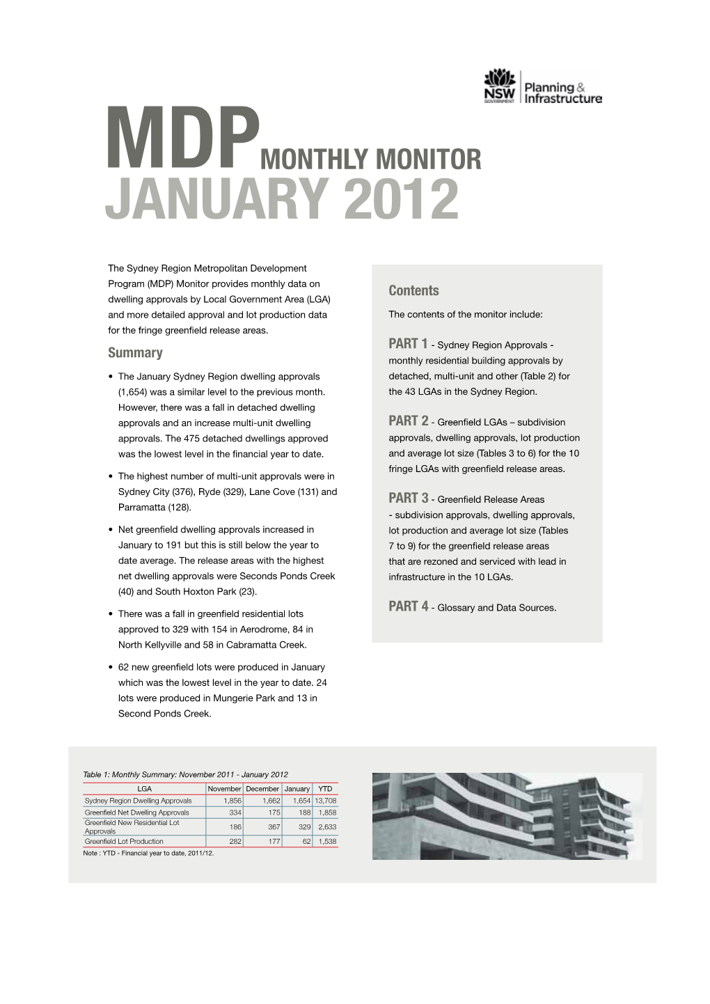 January 2012 Monthly Monitor