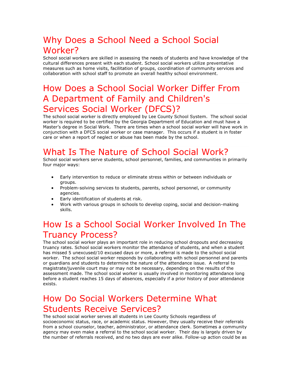 Why Does a School Need a School Social Worker