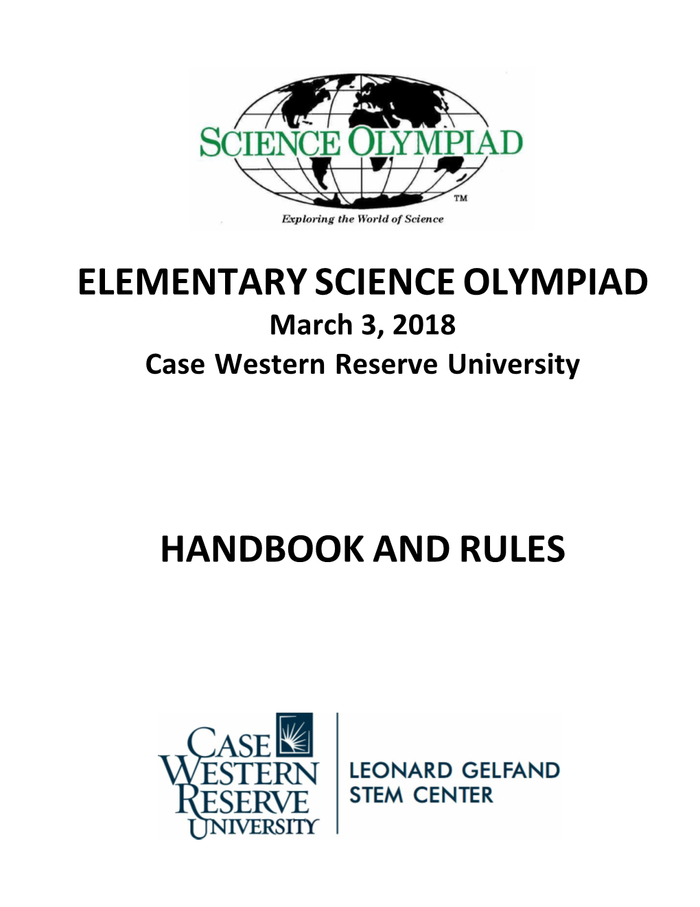 Elementary Science Olympiad Handbook and Rules