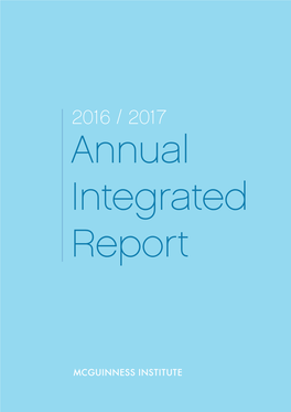 Annual Integrated Report, 2016–2017