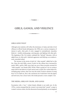 Girls, Gangs, and Violence 35