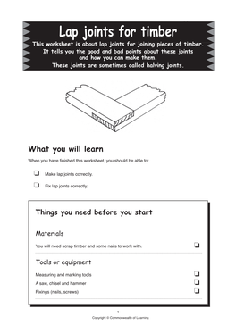 Lap Joint Worksheet.Indd