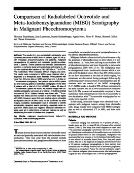 (MIBG) Scintigraphy in Malignant Pheochromocytoma