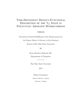 Time-Dependent Density-Functional Description of the La State In